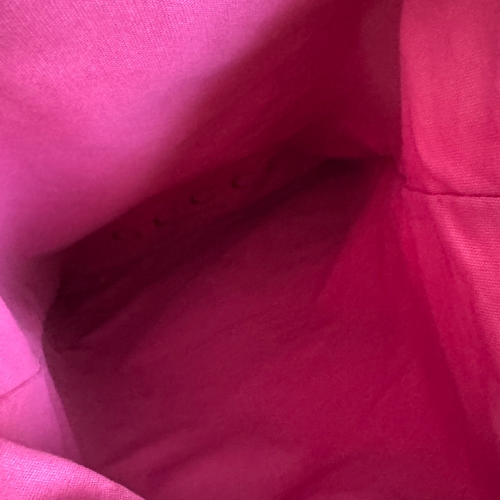 GUCCI Reversible Fuchsia and Cream Canvas Tote Bag - Picture 7 of 7